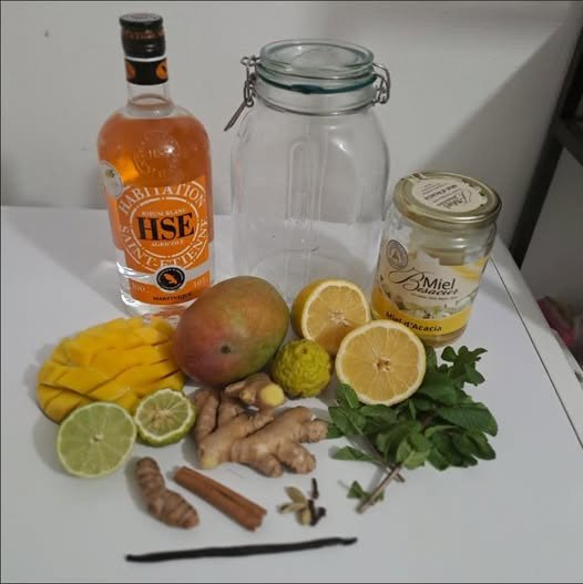 Rhum Arrangé à la Mangue Curcuma gingembre