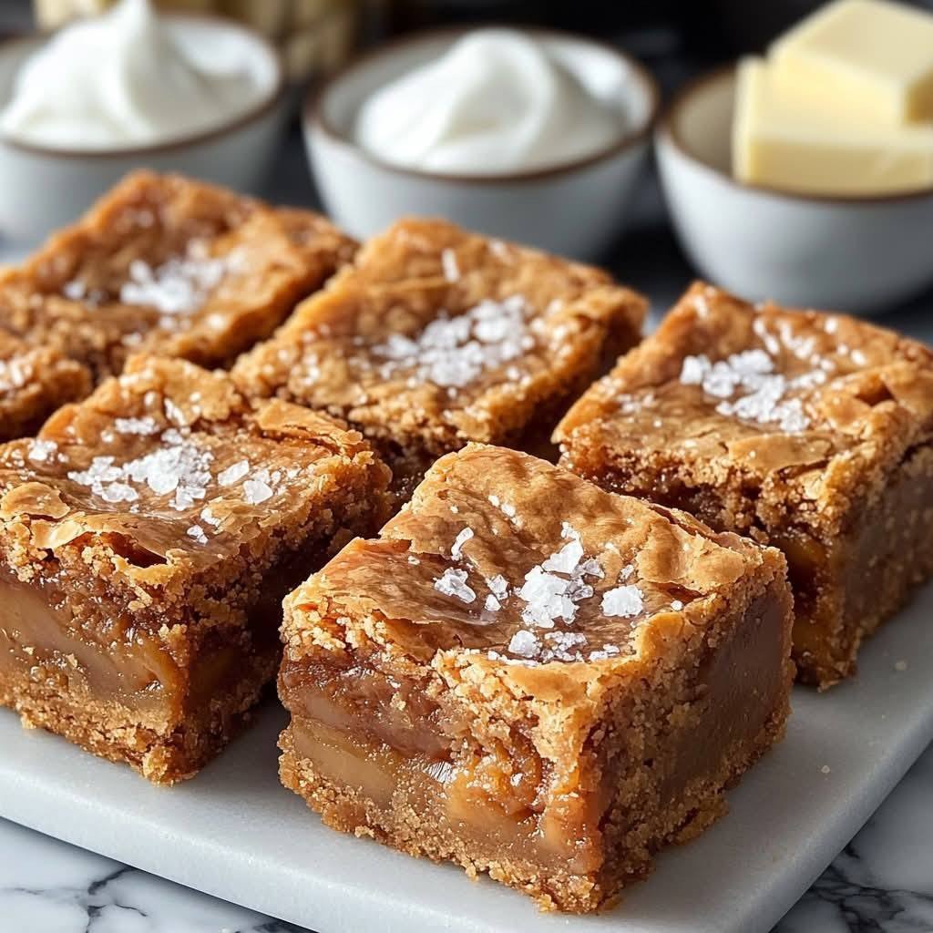 Blondies au Caramel Salé